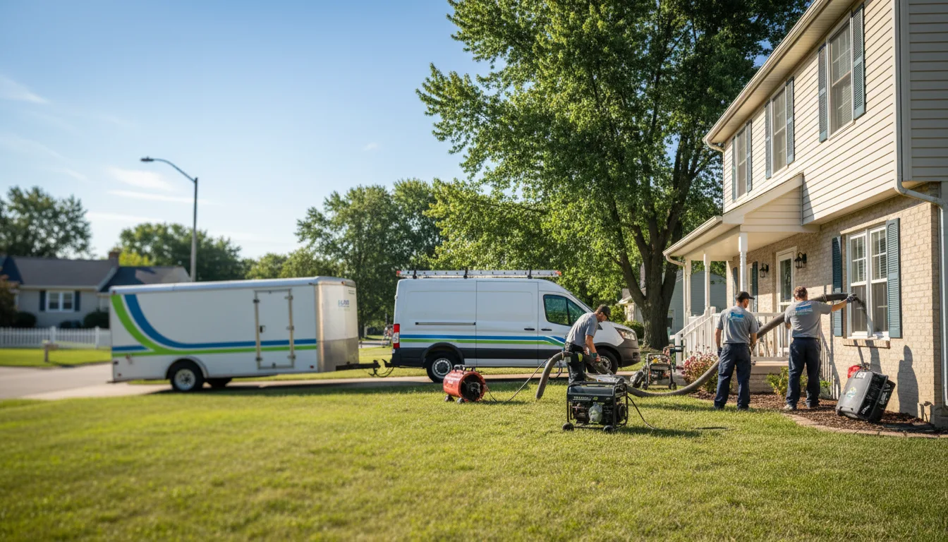 Flooded Basement Restoration And Cleanup With Repair in New Lisbon, WI near me